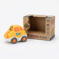 Toddler vehicle toy mini car made from wheat straw bioplastic safe design