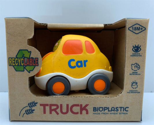 Bioplastic mini car toy made from wheat straw eco friendly toddler push car 18M+

Wheat straw bioplastic toddler toy car with smooth rolling wheels and safe rounded edges

Eco friendly bioplastic mini push car toy with recyclable packaging for toddlers 18 months+

Toddler vehicle toy mini car made from wheat straw bioplastic safe design

Cute yellow bioplastic toy car for toddlers 18M+ with recyclable box