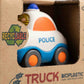 Bioplastic Police Car Toy – Eco Wheat Straw Push Police Vehicle (18M+)