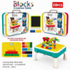 Blocks creative table learning table with drawing board and blocks 58pcs

Kids building block table with vertical block wall function ages 3+

Toddler learning activity table with drawing board and blocks included

Preschool educational table set with building blocks and drawing surface

Kids creative play table with blocks and brush eraser accessories