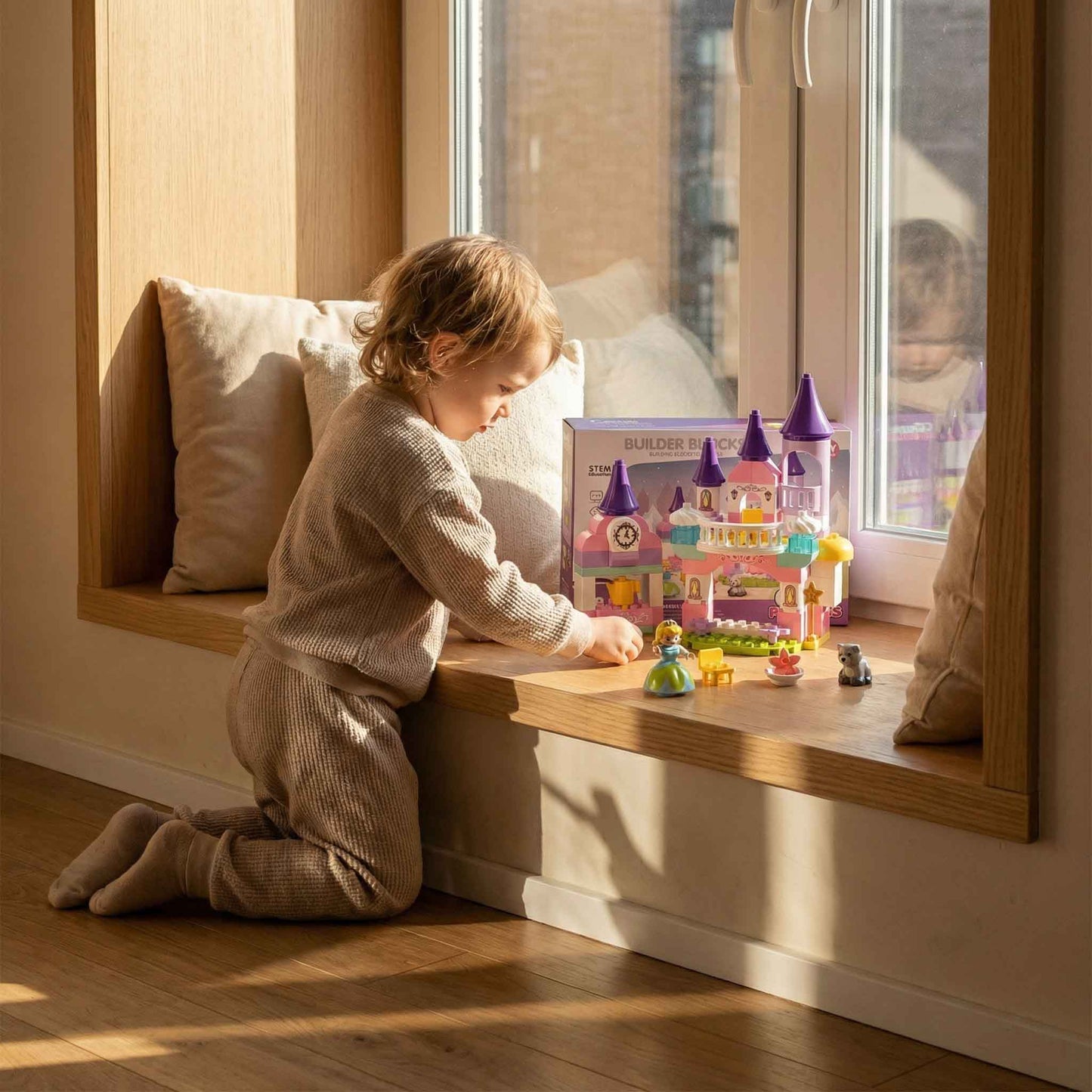 Builder Blocks Castle Princess Set – STEM Princess Castle Building Blocks (78 PCS)