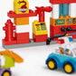 STEM educational building blocks playset with gas station for kids 3+