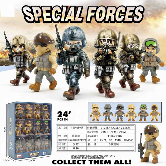 Special Forces DIY action figures set
Collectible special forces toy figures for kids
DIY military action figures 24 piece set
Kids special forces role play toy figures
Collectible action figures for children
special forces action figures
DIY action figures
collectible toy soldiers
military action figures
