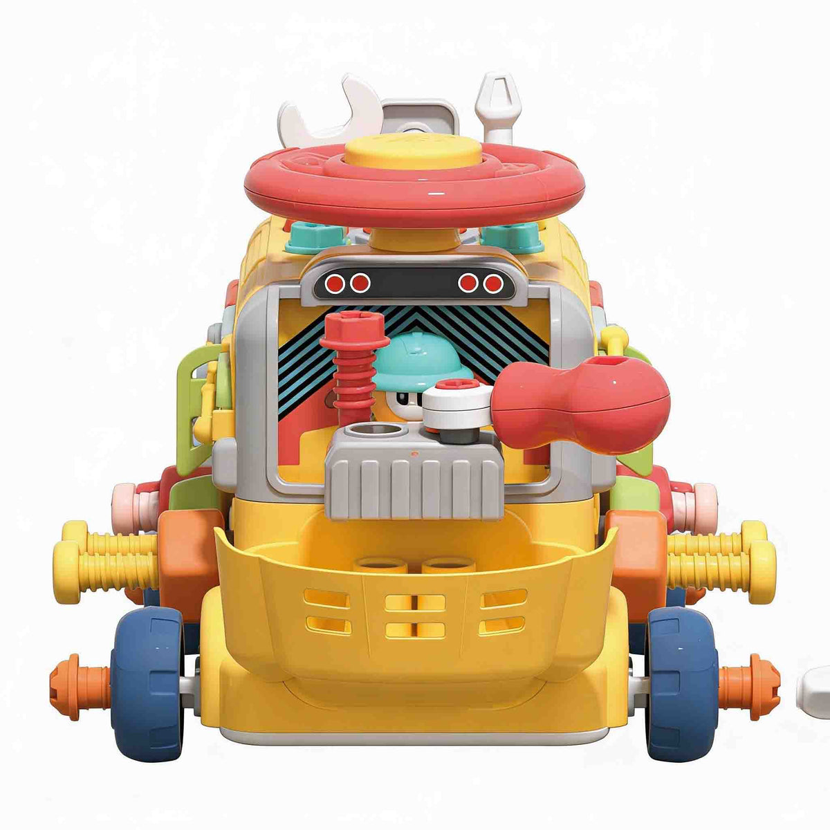 Disassemble Engineering Toy Bus – DIY Take Apart STEM Vehicle for Kids (3+)