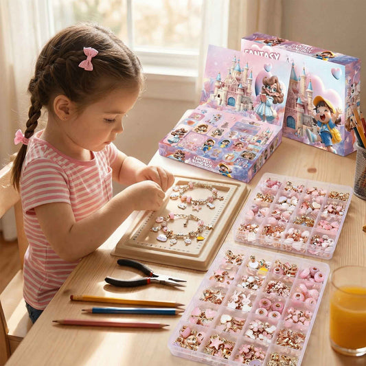 fantasy blind box DIY bracelet jewelry set
• kids DIY charm bracelet making kit
• blind box jewelry toy with fantasy charms
• creative bracelet making toy for girls
• cute fantasy themed jewelry DIY set
• collectible blind box charm bracelet kit