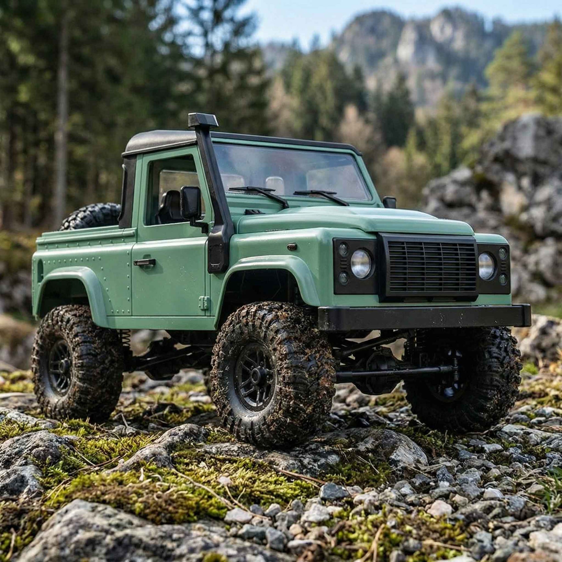 4WD remote control off-road pickup truck with realistic body design and rugged tires

High-performance RC pickup truck toy with proportional steering and throttle control

Remote control rock crawler pickup truck for kids outdoor off-road play

Durable RC off-road pickup truck with four-wheel drive system

Realistic RC truck toy designed for beginners and young RC enthusiasts