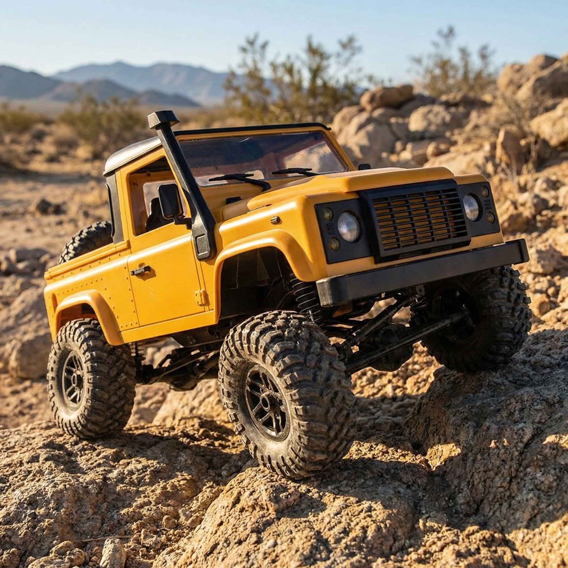 High-performance RC pickup truck toy with proportional steering and throttle control