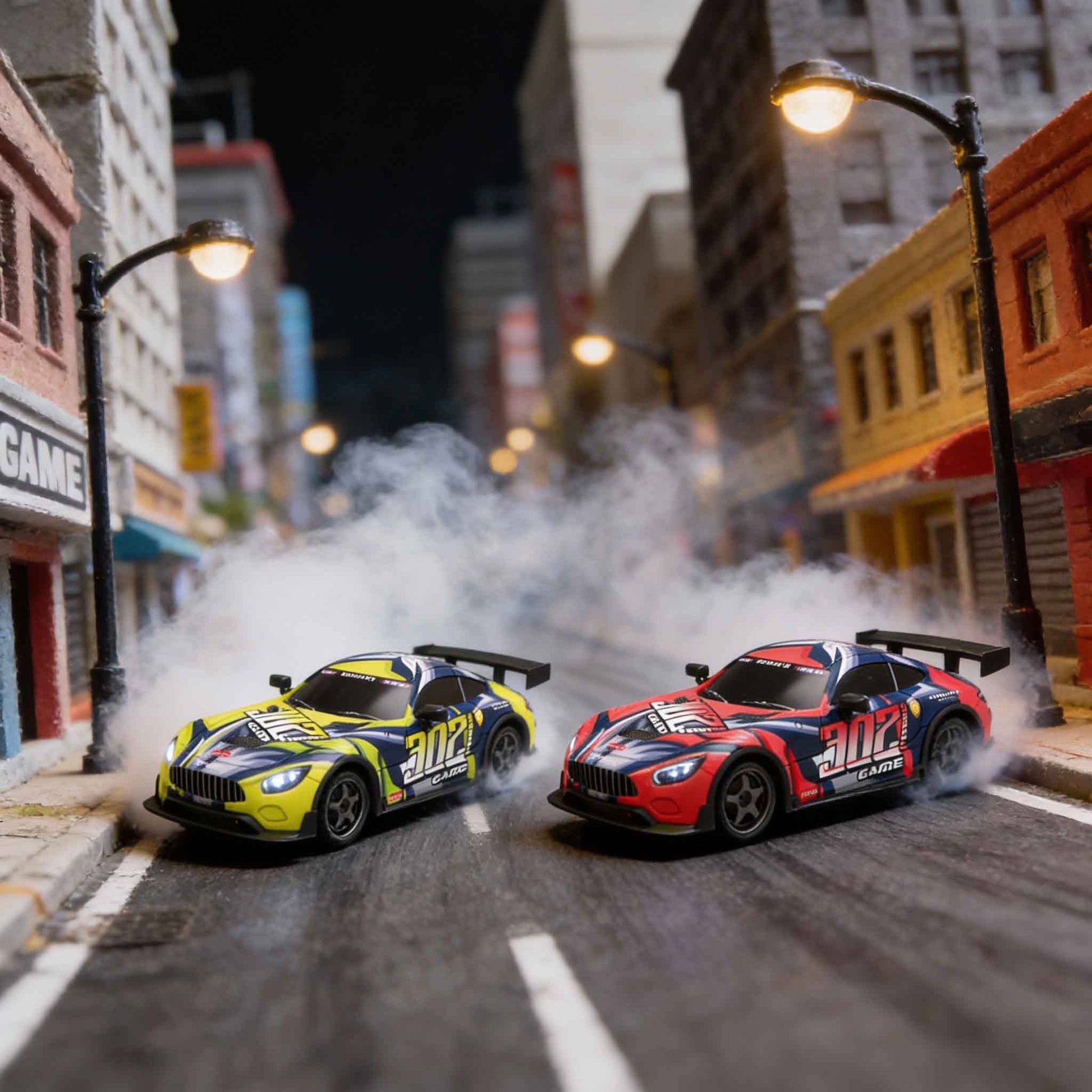 drift RC car with drift tires and high speed tires included