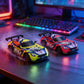rechargeable 2.4GHz RC racing car with USB charger and battery