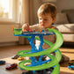 High speed race track tower toy with 8 random mini cars included