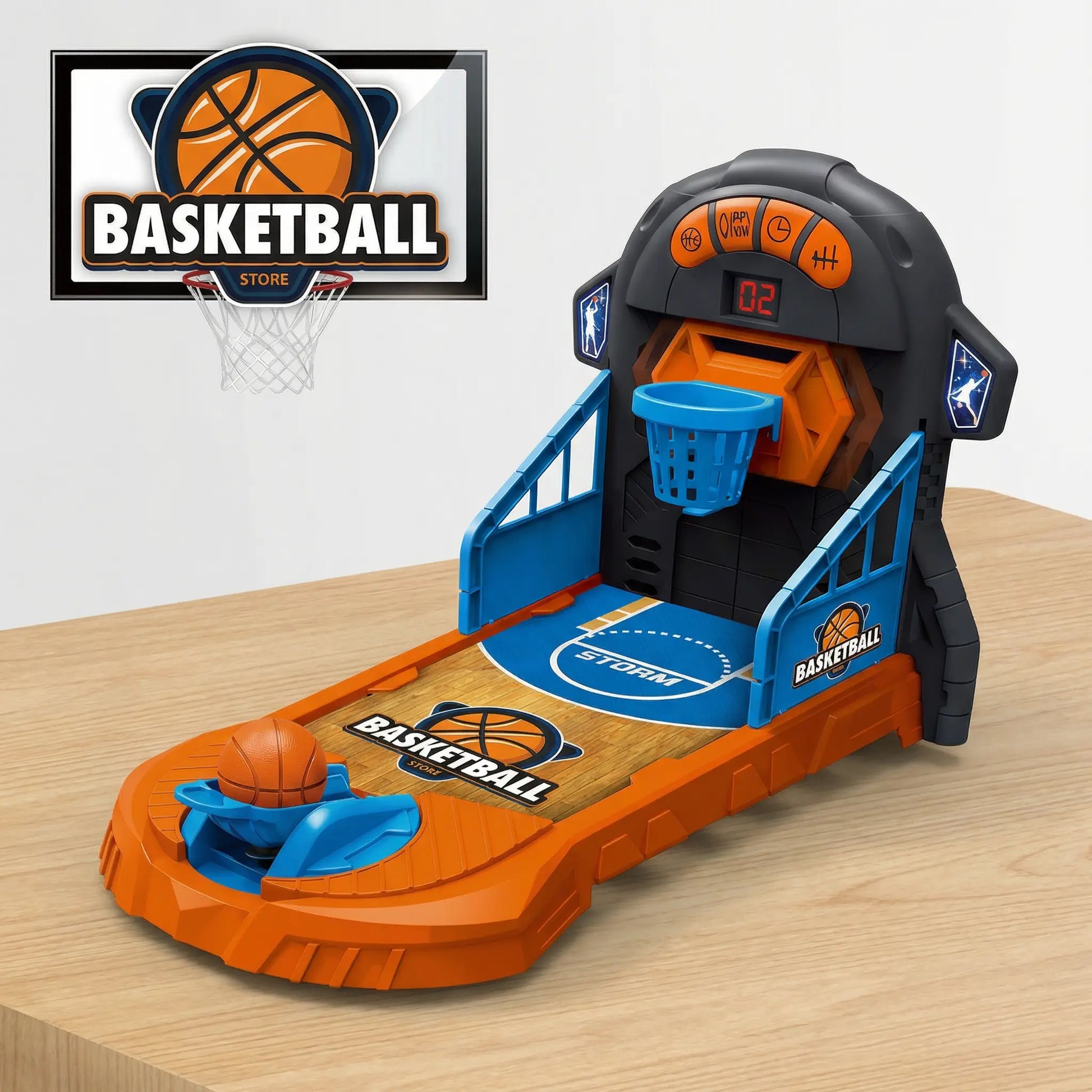 Kids basketball shooting game with automatic scoring
Interactive basketball toy for children ages 4+
Indoor basketball shooting game for kids
Multiplayer basketball game with digital score display
Educational sports toy for hand-eye coordination
