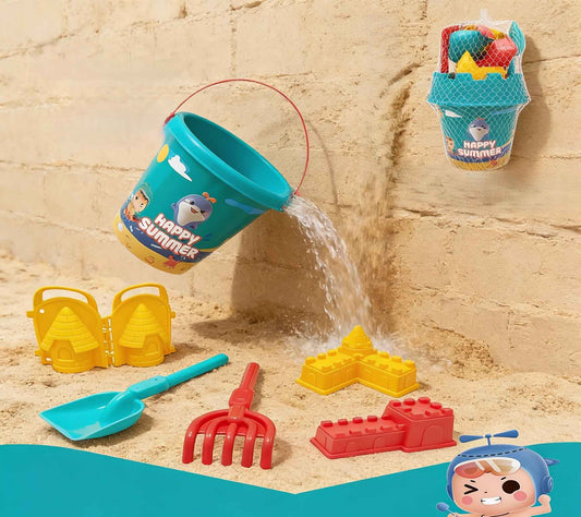 kids beach sand toy set with bucket and sand molds
• summer beach toys for children sandcastle building kit
• colorful kids sand toys with shovel rake and bucket
• outdoor beach play set for kids with net bag
• toddler sand toy set for seaside and sandbox play
• summer beach bucket toy set for kids outdoor fun
