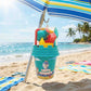 kids beach sand toy set with bucket and sand molds