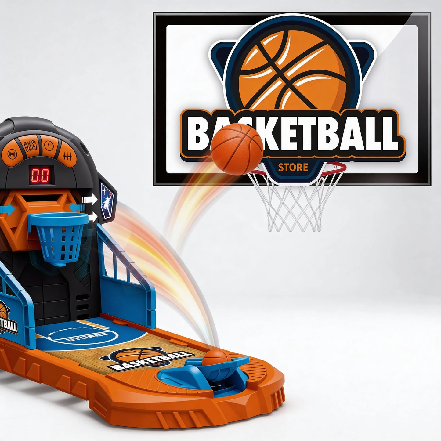 Kids Basketball Shooting Game with Automatic Scoring