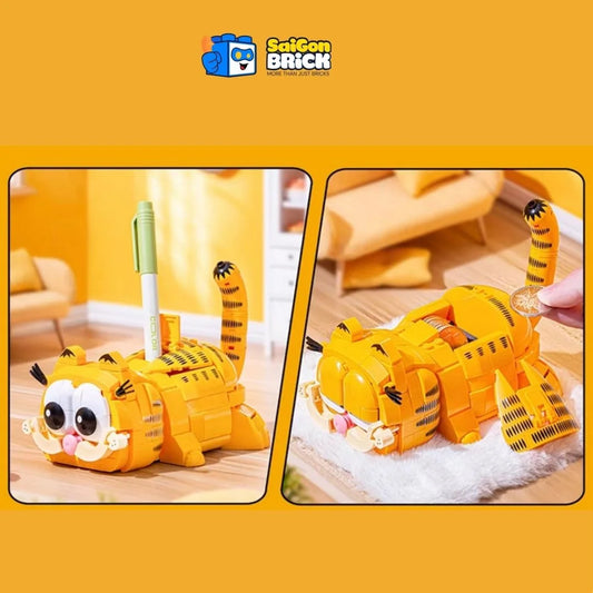 Sluban Garfield Building Block Figure – Pleyerid Creative Life Bricks Set (M38-P8051)