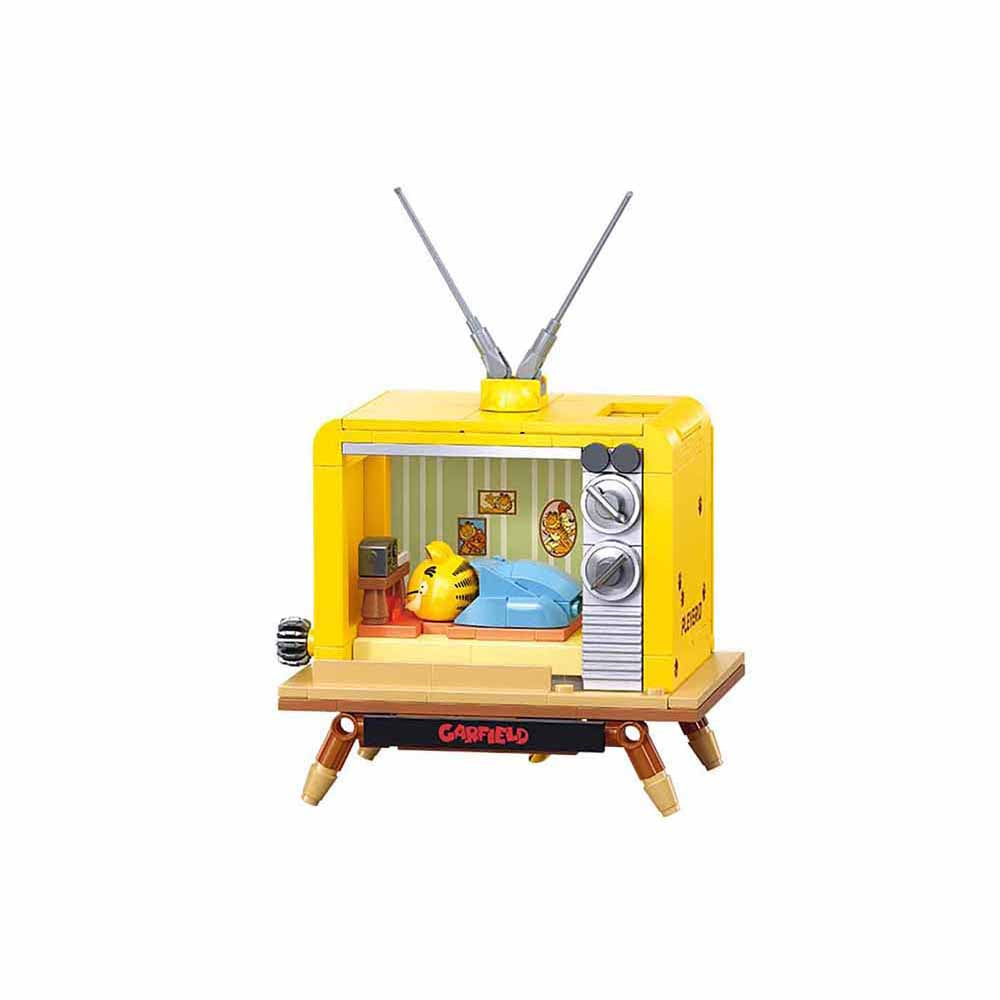 Sluban Garfield TV Scene Building Block Set – Cartoon Display Model (M38-P8052B)