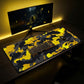 MAZE Light Series – CLOUDY Yellow 2XL Extended Gaming Desk Mat