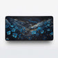 MAZE Light Series– Arcane Blue Floral 2XL Extended Gaming Desk Mat