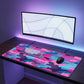 MAZE Light Series Bloom Fusion 2XL extended gaming desk mat colorful camo design