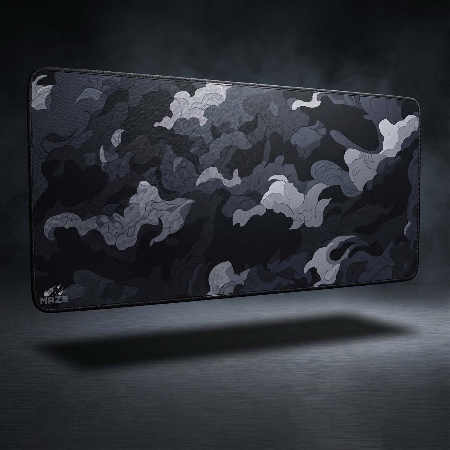MAZE Light Series – Cloudy Black 2XL Extended Gaming Desk Mat