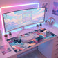 MAZE Light Series Dreamscape 2XL extended gaming desk mat abstract colorful design