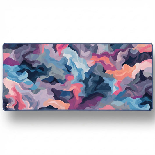 MAZE Light Series Dreamscape 2XL extended gaming desk mat abstract colorful design