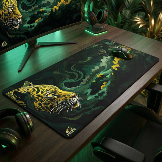 MAZE Light Series Floral-CLB 2XL extended gaming desk mat blue floral design