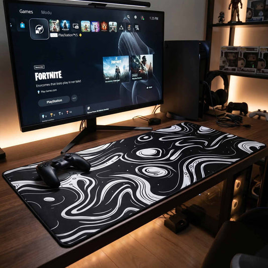 MAZE Light Series Monochrome Gaming Mouse Pad – 2XL Extended Desk Mat