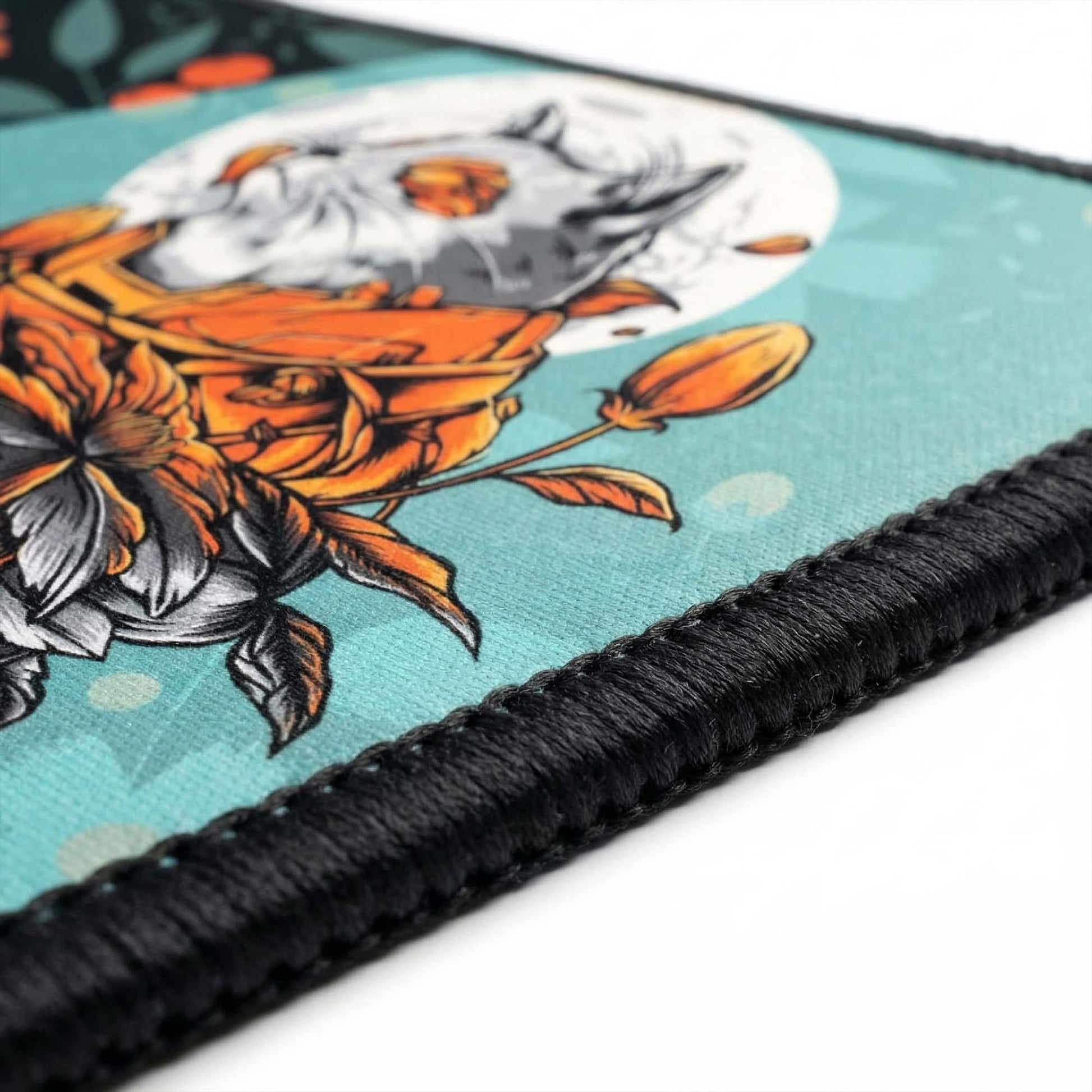 MAZE Light Series Moon GAze 2XL extended gaming desk mat fox moon floral design