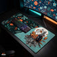MAZE Light Series Moon GAze 2XL extended gaming desk mat fox moon floral design