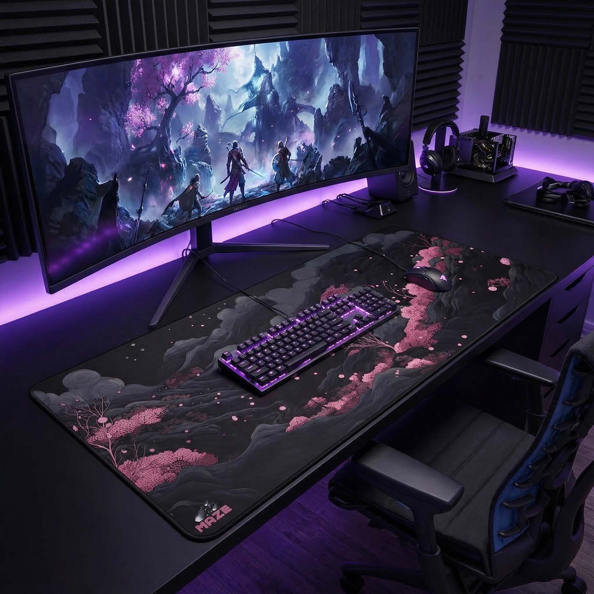 MAZE Nebulous BP Extended Gaming Desk Mat