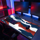 MAZE Light Series Patriot 2XL extended gaming desk mat red white blue camo design