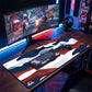 MAZE Light Series Patriot 2XL extended gaming desk mat red white blue camo design
