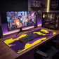 MAZE Light Series Sunburst CAMO 2XL extended gaming desk mat yellow purple camo design