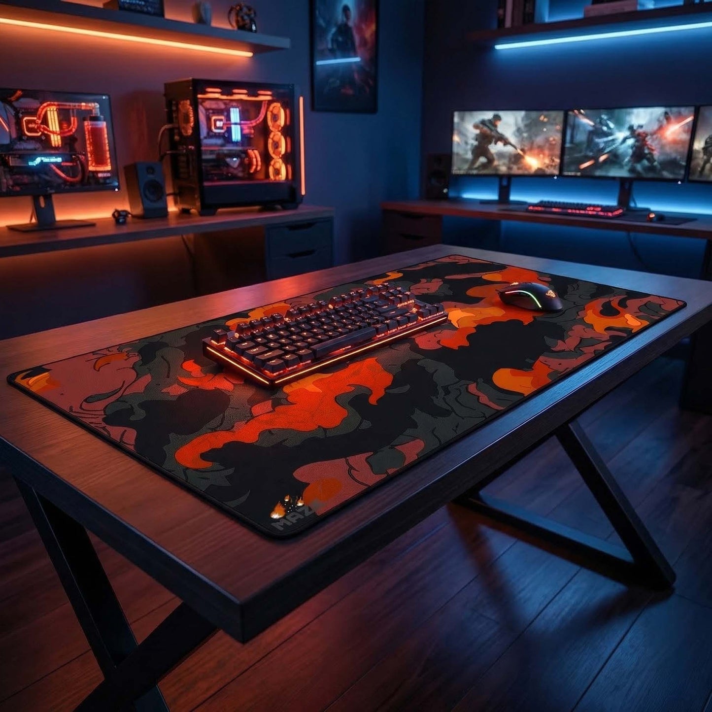MAZE Light Series – CLOUDY R 2XL Extended Gaming Desk Mat