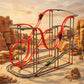 Large kids STEM magnetic track building toy with 175 pieces