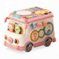 Multifunctional School Bus Activity Toy – Pull Along Musical Learning Toy (6M+)