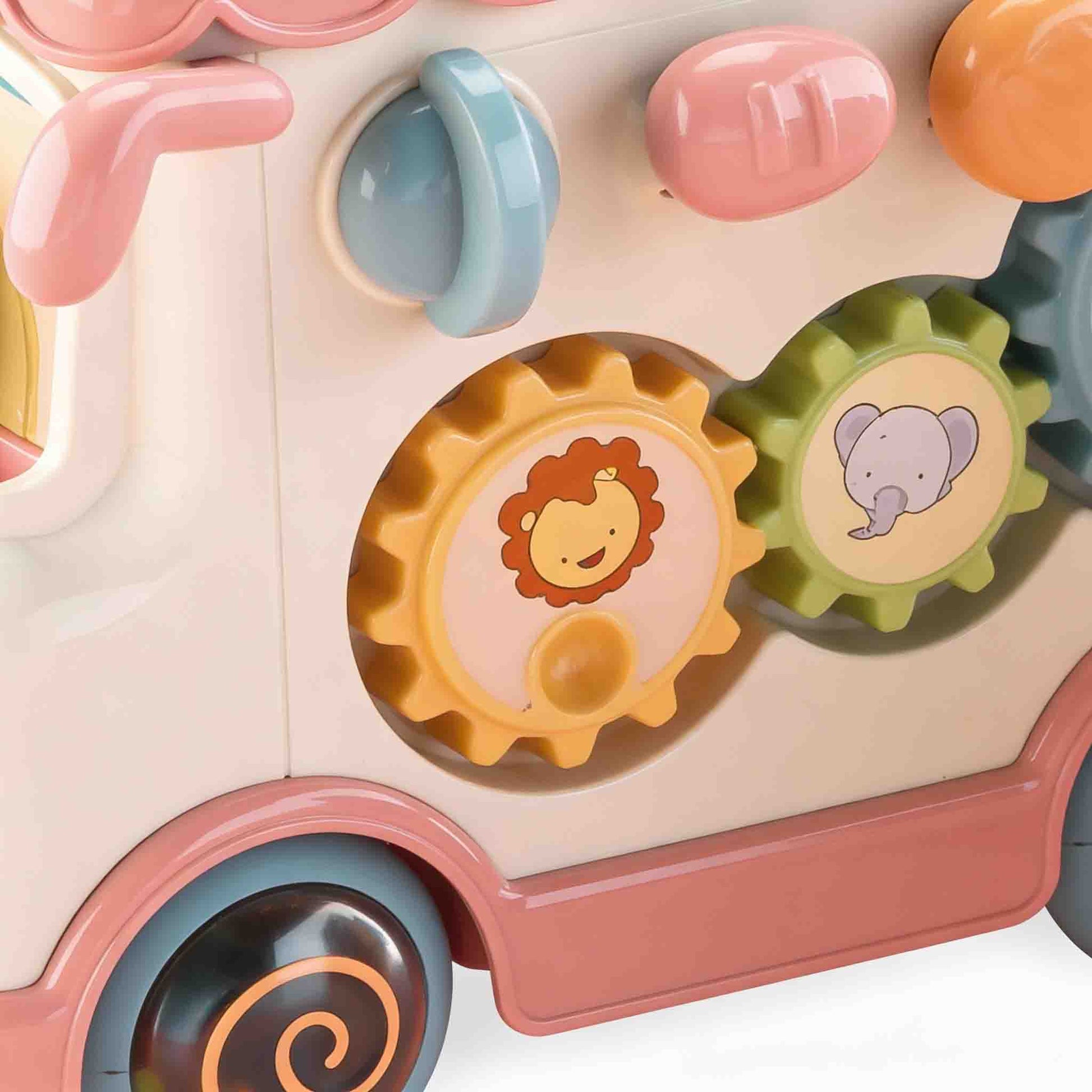School bus shape matching toy for toddlers sensory learning