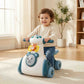 Baby ride-on musical walker scooter with lights and sound buttons for toddlers learning to walk