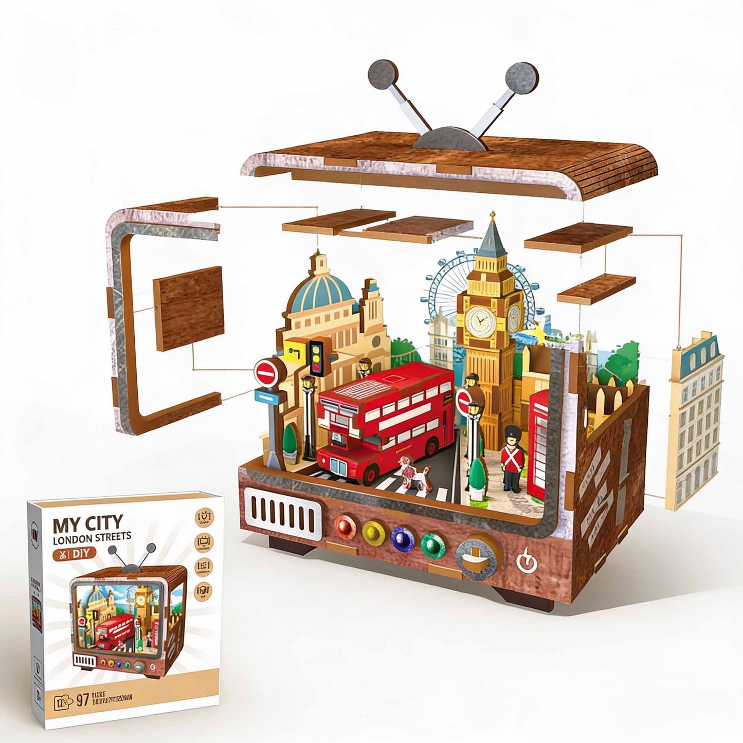 London collectible mini model kit desk decor