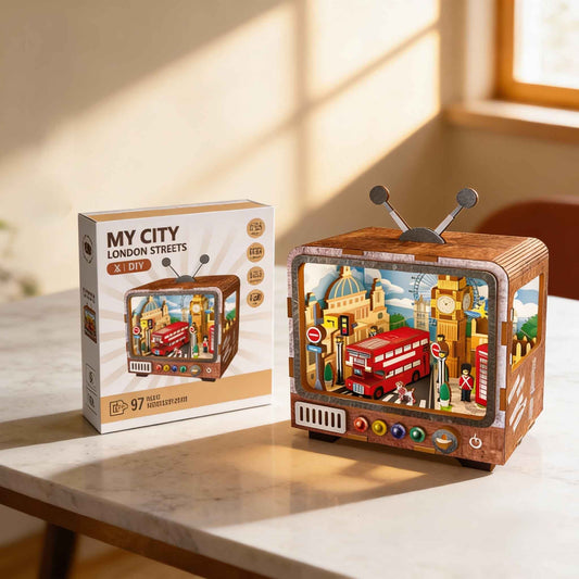 My City London Streets DIY 3D model kit with light