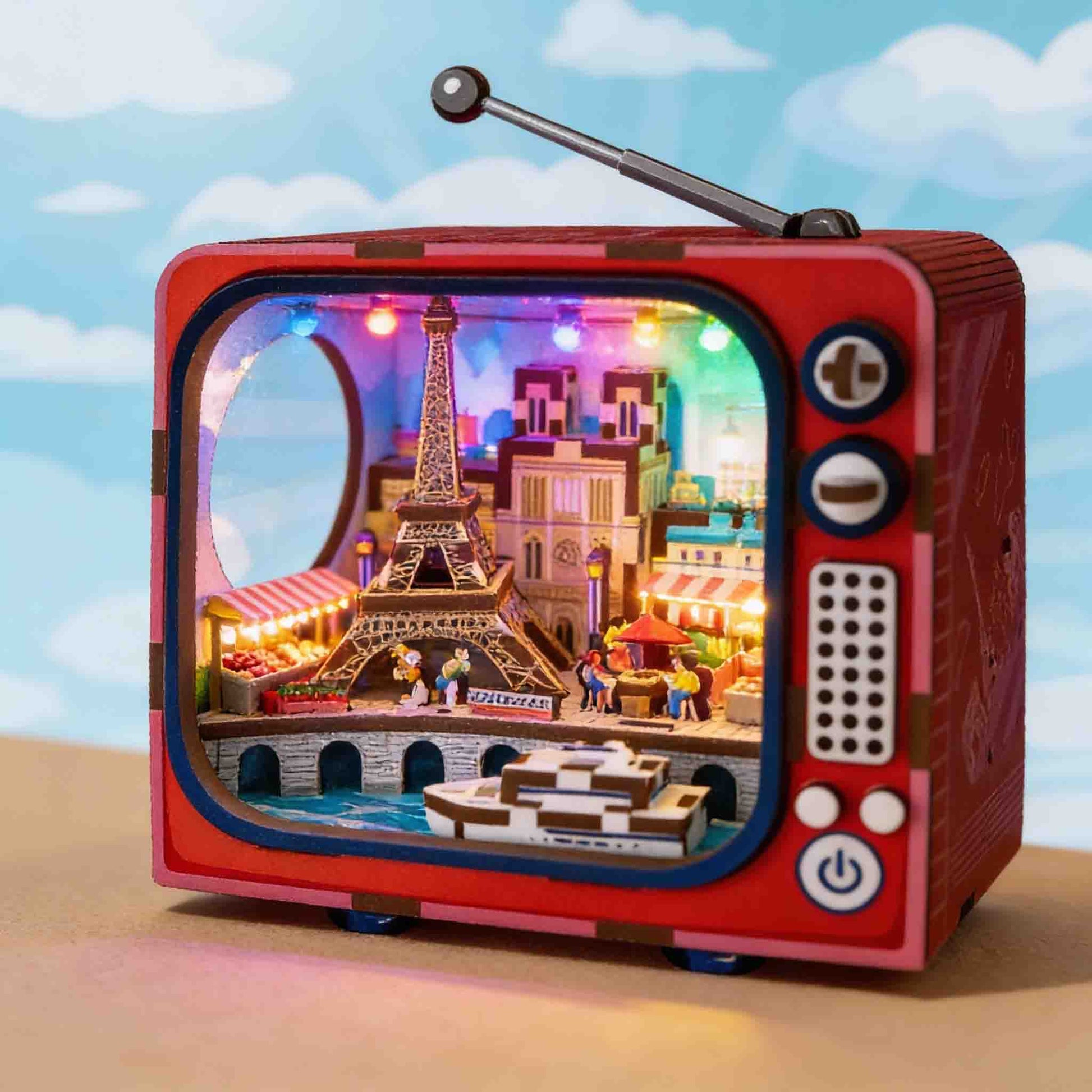 TV styling Paris mini city model kit for ages 12+