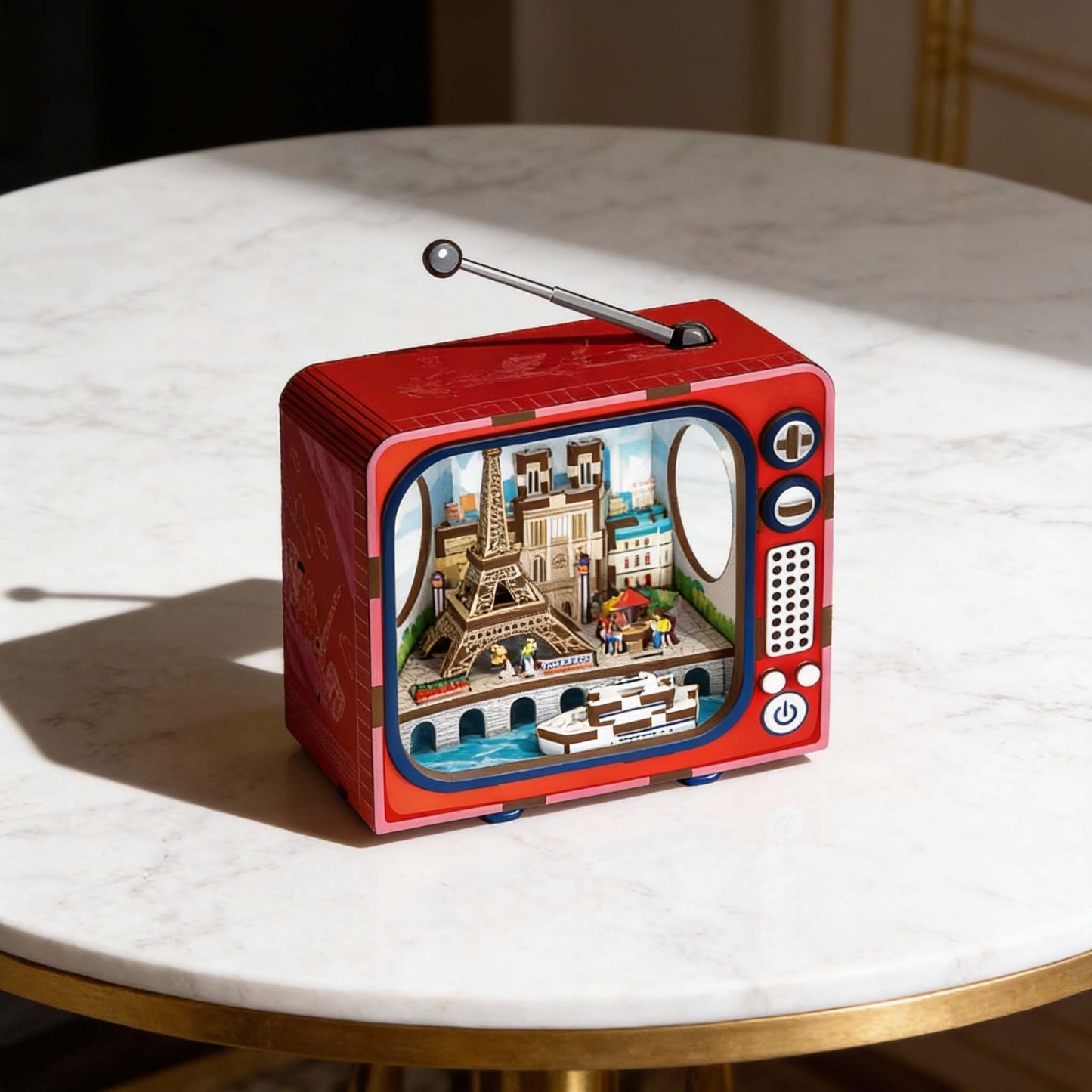 Paris miniature 3D craft kit with built-in lighting