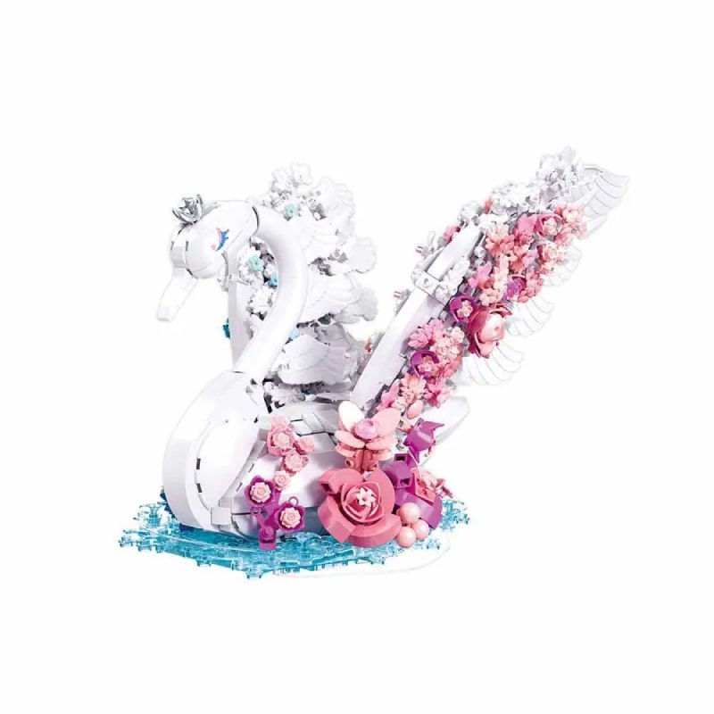 Sluban Pleyerid Swan Building Block Set – Creative Life Bricks Decorative Model (M38-P8100)
