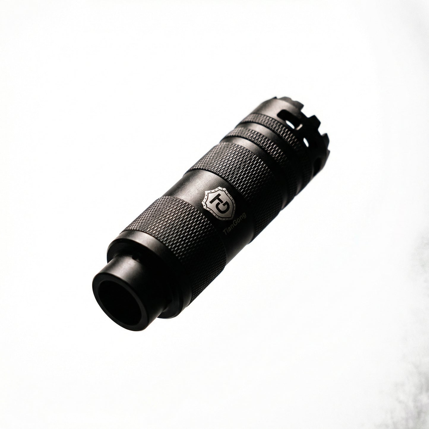 Precision machined metal barrel accessory in Qatar

Premium matte black metal tactical style component

Textured metal accessory close-up product image

Heavy duty metal equipment accessory

Precision engineered metal component