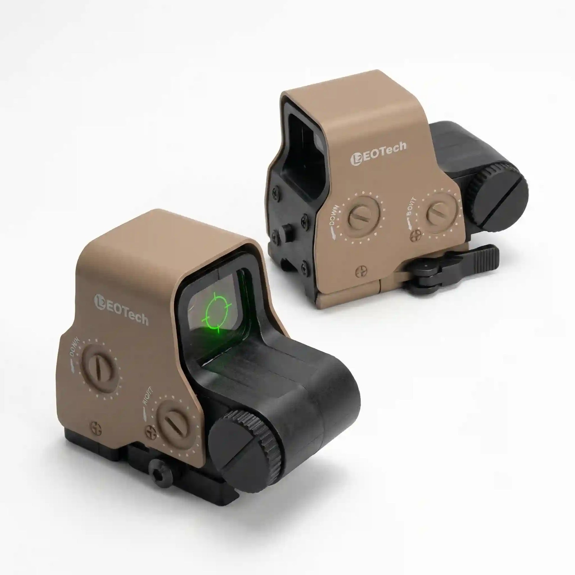 Precision machined reflex sight style accessory in Qatar

Premium matte tan metal tactical style component

Metal optic style accessory close-up product image

Durable metal equipment accessory dual-tone finish

Tactical-inspired reflex sight style device