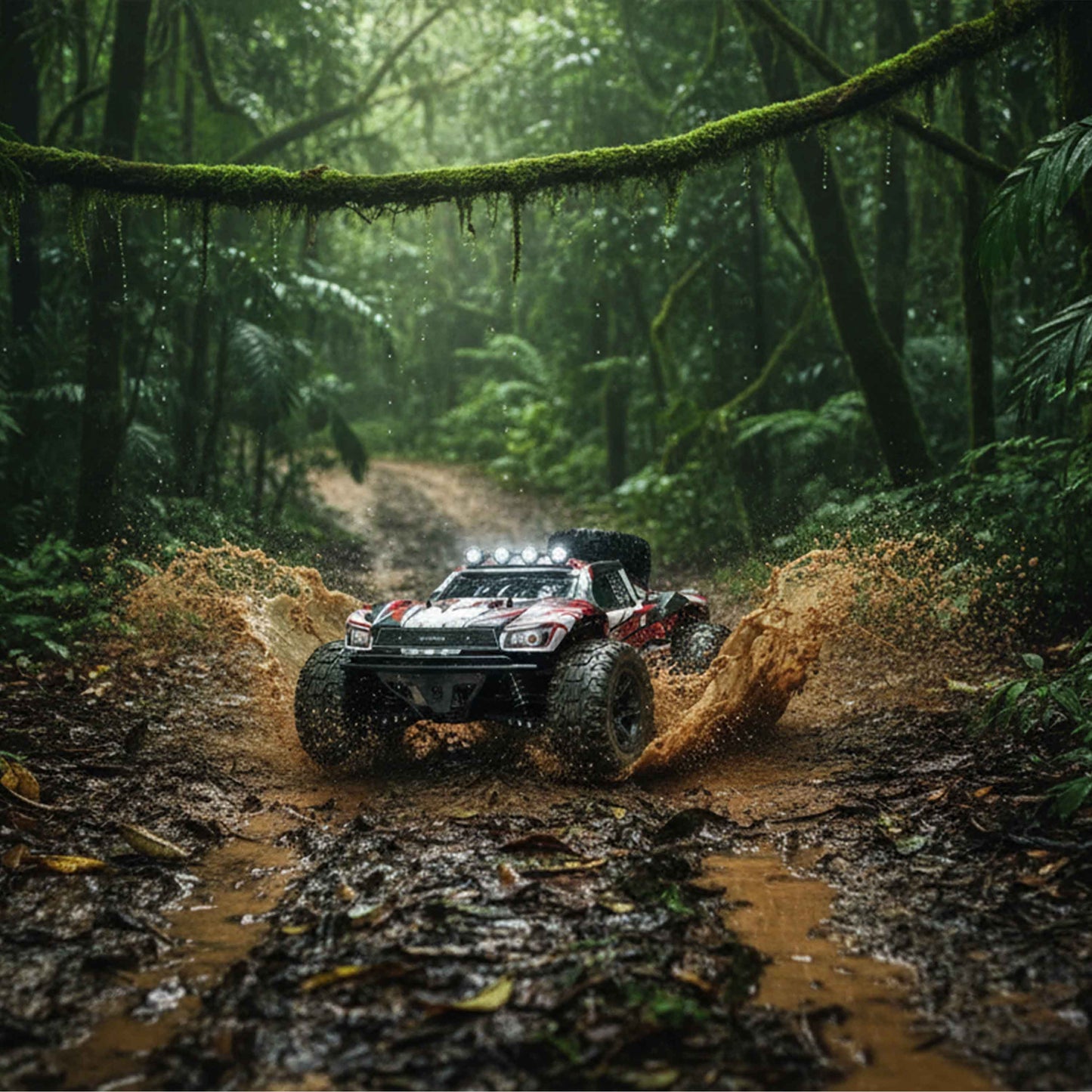 1:10 STORM Pioneers 4WD High Speed RC Off-Road Truck (Black/Orange) – 2.4GHz Remote, 45+ km/h