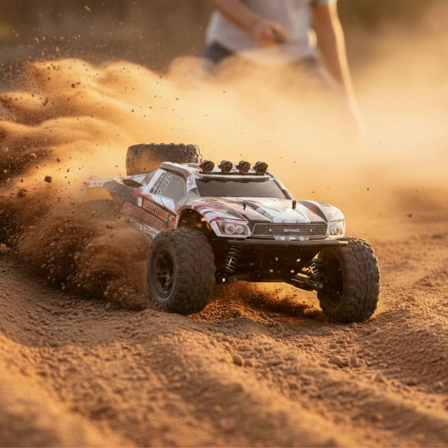 1:10 STORM Pioneers 4WD High Speed RC Off-Road Truck (Black/Orange) – 2.4GHz Remote, 45+ km/h