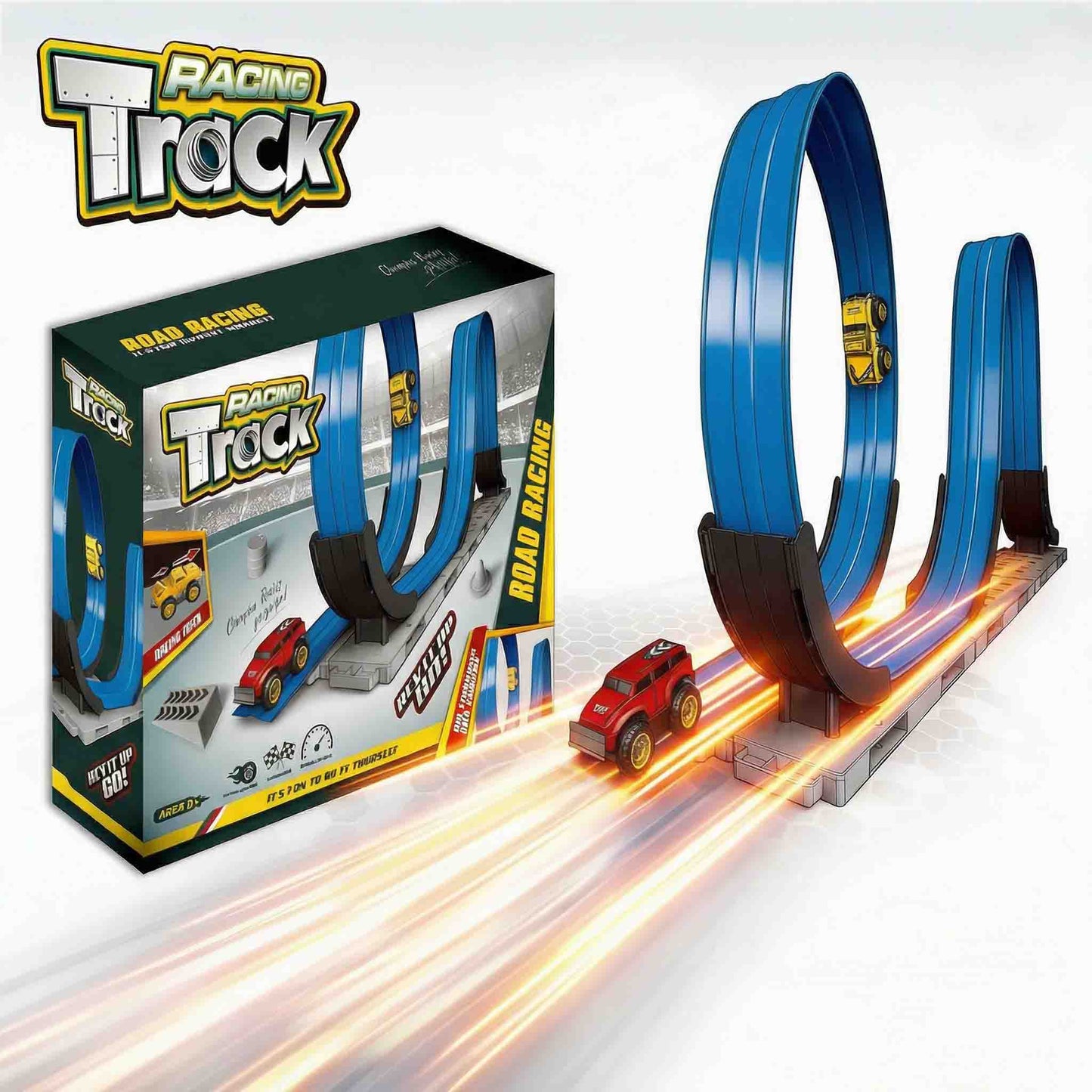 Loop Racing Track Set with Cars | Kids Road Racing Toy