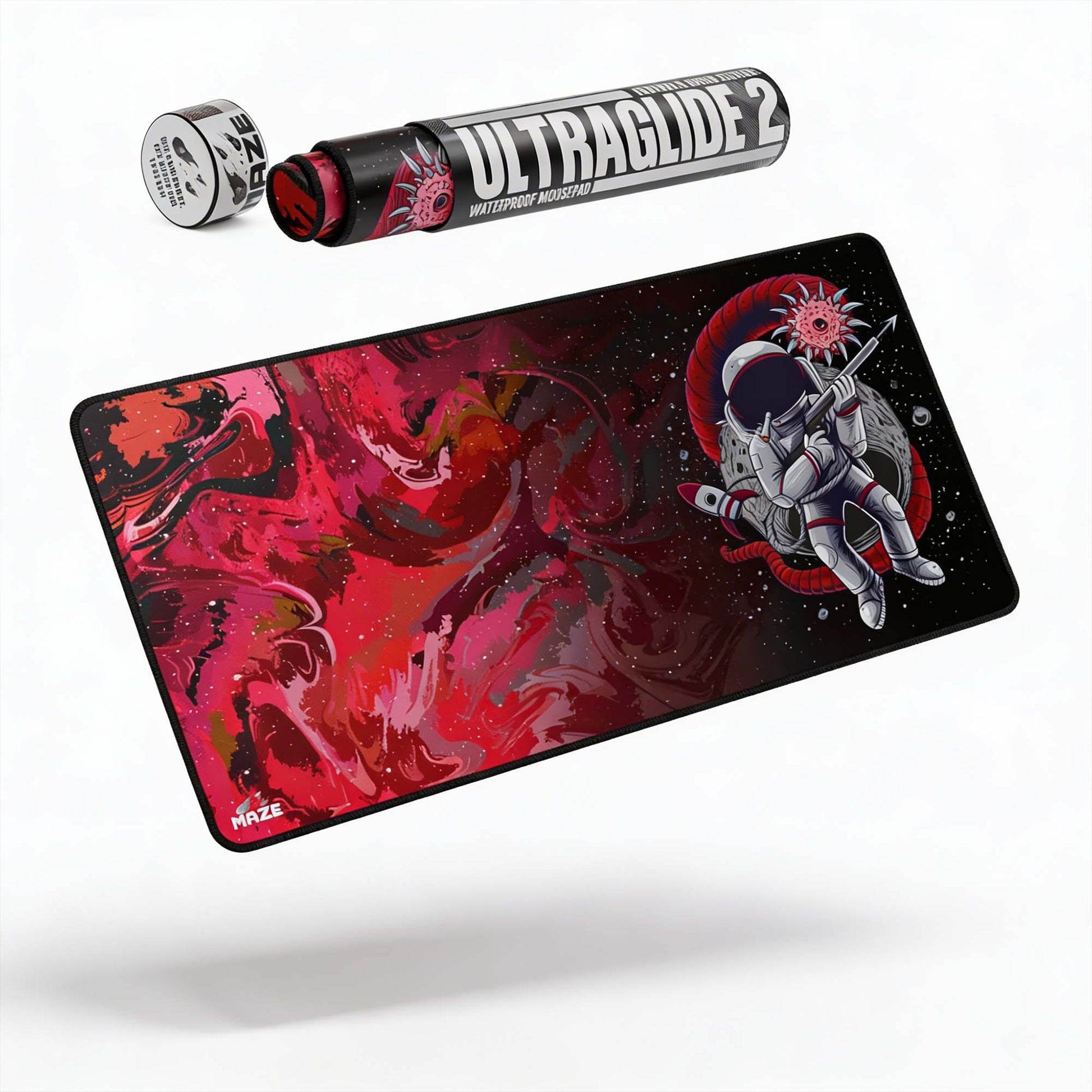 MAZE Astro Red Gaming Desk Mat Doha
